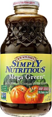 100% Mega Green Juice Blend From Five Juice Concentrates, Mega Green