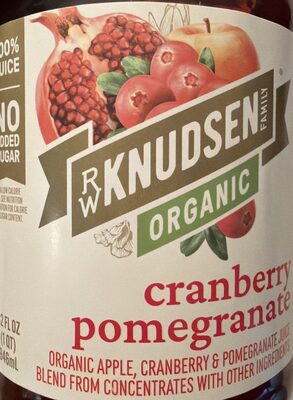 Cranberry Pomegranate Organic Apple, Cranberry And Pomegranate Juice Blend, Cranberry Pomegranate