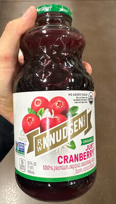 Just Cranberry Organic 100% Premium Organic Cranberry Juice From Concentrate, Just Cranberry