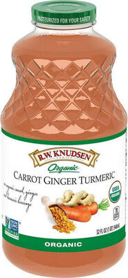 Carrot Ginger Turmeric Premium Organic Carrot, Ginger And Turmeric Beverage, Carrot Ginger Turmeric