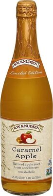 Caramel Apple Flavored Sparkling Apple Juice From Concentrate, Caramel Apple