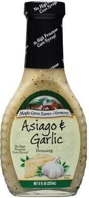 Maple Grove Farms Of Vermont, Asiago & Garlic Dressing