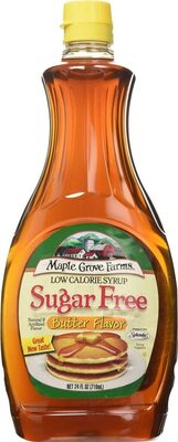 Butter Flavor Sugar Free Low Calorie Syrup, Butter