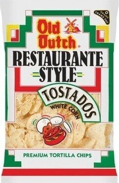 White Corn Tostados Restaurante Style Premium Tortilla Chips, White Corn Tostados