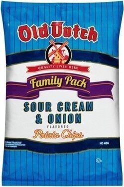 Sour Cream & Onion Flavored Potato Chips, Sour Cream & Onion