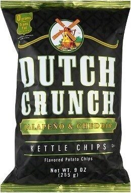 Jalapeno & Cheddar Kettle Flavored Potato Chips, Jalapeno & Cheddar