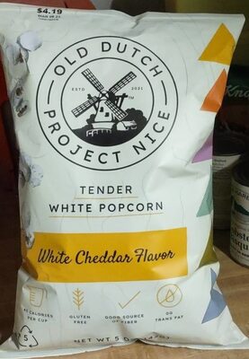 White Cheddar Flavor Tender White Popcorn, White Cheddar