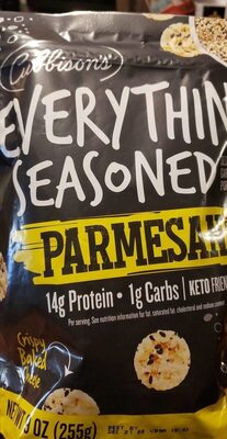 Everything Seasoned Sesame Seeds, Garlic, Onion Poppy Seeds Parmesan Crisps, Everything Seasoned