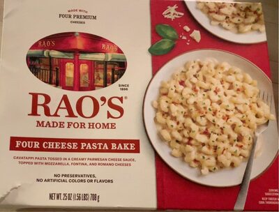 Four Cheese Pasta Bake Cavatappi Pasta Tossed In A Creamy Parmesan Cheese Sauce, Topped With Mozzarella, Fontina, And Romano Cheeses, Four Cheese Pasta Bake