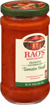 Tomato Basil Slow Simmered Italian Style Soup, Tomato Basil