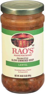Lentil Italian Style Slow Simmered Soup, Lentil