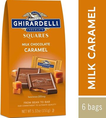 Milk Chocolate Caramel Squares, Milk Chocolate Caramel