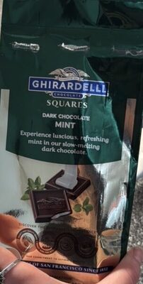 Dark Chocolate Mint Squares, Dark Chocolate Mint