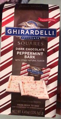 Dark Chocolate Peppermint Bark Squares, Dark Chocolate Peppermint Bark