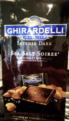 Sea Salt Almond Dark Chocolate Intense Dark Squares, Sea Salt Almond Dark Chocolate