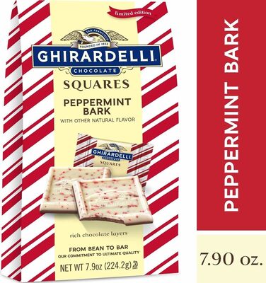 Peppermint Bark Chocolate Squares, Peppermint
