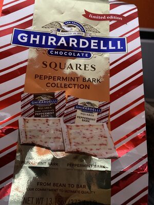 Peppermint Bark Squares Collection, Dark Chocolate Peppermint Bark, Peppermint Bark