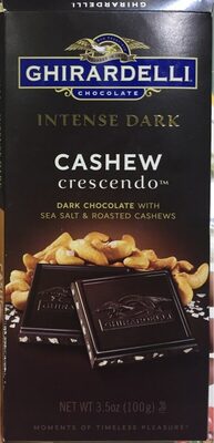 Dark Chocolate With Sea Salt & Roasted Cashews