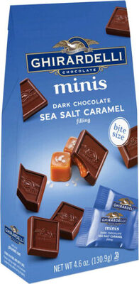 Minis Dark Chocolate Filling, Sea Salt Caramel