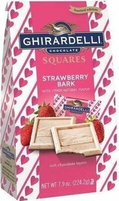 Strawberry Bark Chocolate Squares, Strawberry Bark