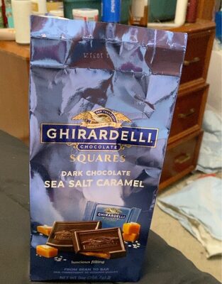 Sea Salt Caramel Dark Chocolate Squares, Sea Salt Caramel