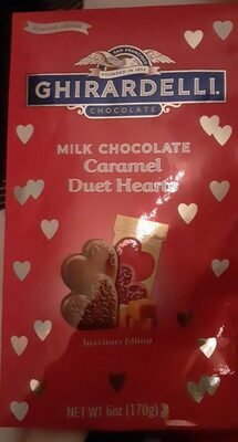 Caramel Duet Hearts Milk Chocolate, Caramel