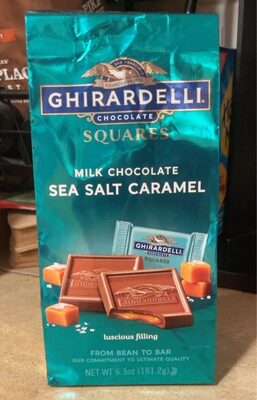 Sea Salt Caramel Milk Chocolate Squares, Sea Salt Caramel