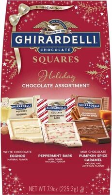 Squares Holiday Classic Chocolate Assortment, Mint; Caramel; Cacao