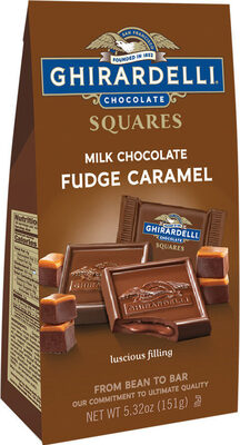 Milk Chocolate Fudge Caramel Squares, Milk Chocolate Fudge Caramel