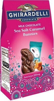 Milk Chocolate Sea Salt Caramel Bunnies, Milk Chocolate Sea Salt Caramel