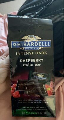 Intense Dark Raspberry Radiance Dark Chocolate Bar, Raspberry