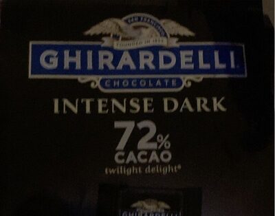 Intense Dark 72% Cacao Dark Chocolate, Intense Dark 72% Cacao