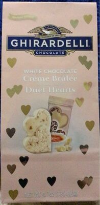 White Chocolate Flavor Duet Hearts, White Chocolate