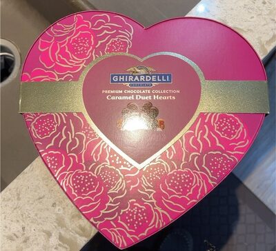 Premium Chocolate Caramel Duet Hearts Collection, Premium Chocolate Caramel