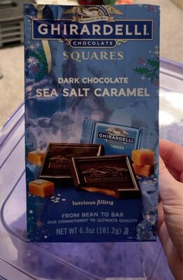 Dark Chocolate Sea Salt Caramel Squares, Dark Chocolate Sea Salt Caramel