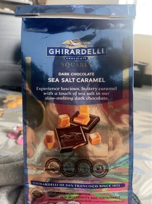 Dark Chocolate Sea Salt Caramel Squares, Dark Chocolate Sea Salt Caramel