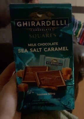 Milk Chocolate Sea Salt Caramel Squares, Milk Chocolate Sea Salt Caramel