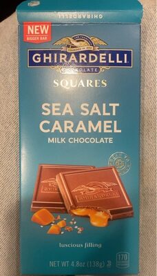 Sea Salt Caramel Milk Chocolate Squares, Sea Salt Caramel Milk Chocolate