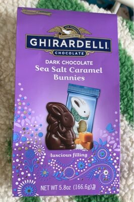 Dark Chocolate Sea Salt Caramel Bunnies, Dark Chocolate Sea Salt Caramel