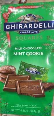 Milk Chocolate Mint Cookie Squares, Milk Chocolate Mint Cookie