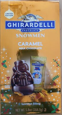 Milk Chocolate Caramel Snowmen Luscious Filling, Milk Chocolate Caramel