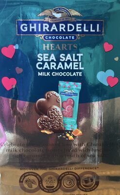 Sea Salt Caramel Milk Chocolate Hearts, Sea Salt Caramel Milk Chocolate