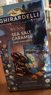 Sea Salt Caramel Dark Chocolate Bunnies, Sea Salt Caramel Dark Chocolate