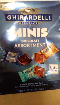 Chocolate Assortment Minis, Dark Chocolate Sea Salt Caramel, Milk Chocolate Caramel, Milk Chocolate Sea Salt Caramel