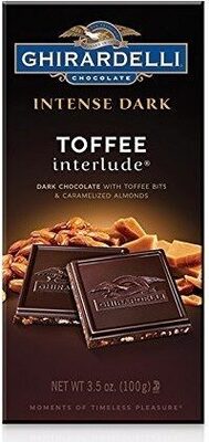 Intense Dark Toffee Almond Dark Chocolate, Intense Dark Toffee Almond