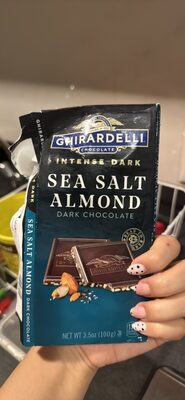 Intense Dark Sea Salt Almond Dark Chocolate, Intense Dark Sea Salt Almond