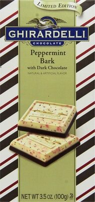 Dark Chocolate Peppermint Bark Bar, Dark Chocolate Peppermint Bark