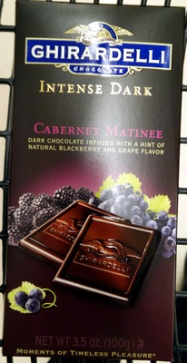 Cabernet Matinee Intense Dark Chocolate With Natural Blackberry And Grape, Cabernet Matinee