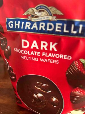 Dark Chocolate Flavored Melting Wafers, Dark Chocolate