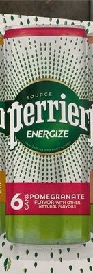 Carbonated Energy Water Beverage, Tangerine, Pomegranate, Grapefruit